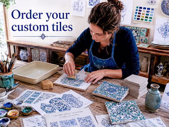 Making custom designed tiles