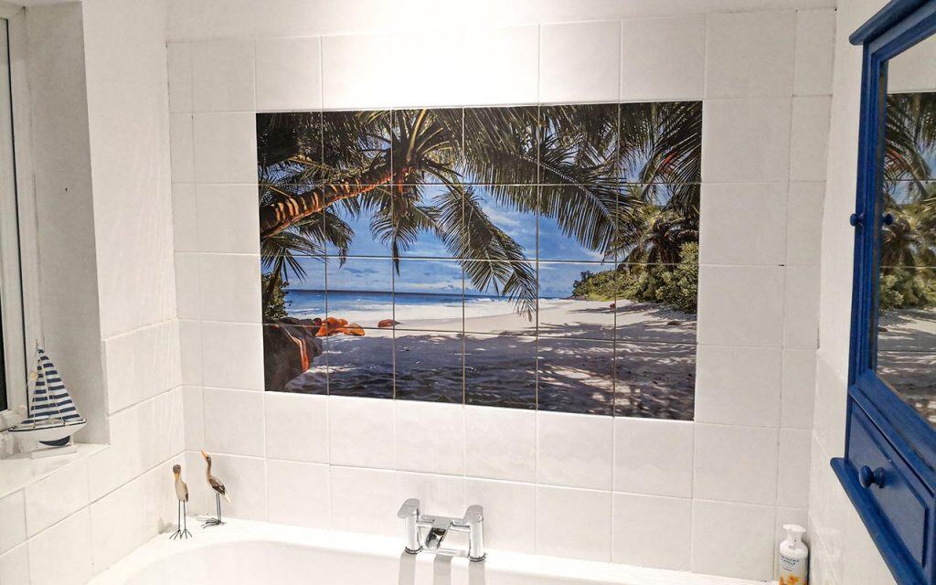 bathroom wall bespoke tiles